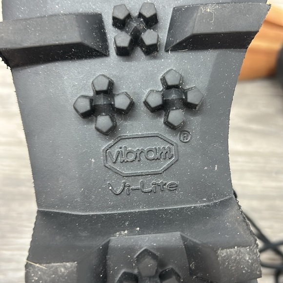 Montelliana Black Leather Lace Up Boots Size 8.5 - Picture 8 of 11